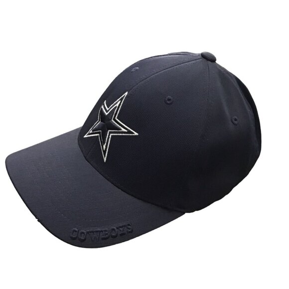 DALLAS COWBOYS MEN NAVY FLEXFIT S/M HAT - Picture 2 of 5